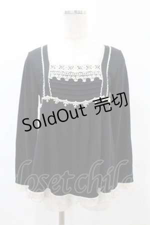 画像: axes femme / バックリボンプルオーバー M ブラック H-25-05-18-1059-AX-TO-NS-ZH