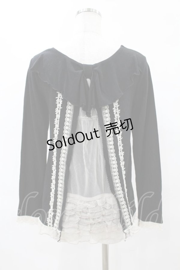 画像2: axes femme / バックリボンプルオーバー M ブラック H-25-05-18-1059-AX-TO-NS-ZH (2)