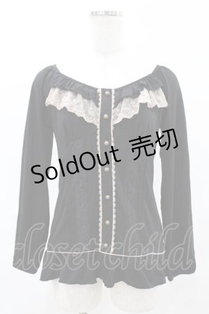 画像: axes femme / ローズレーストップス M ブラック H-25-05-18-1060-AX-TO-NS-ZH