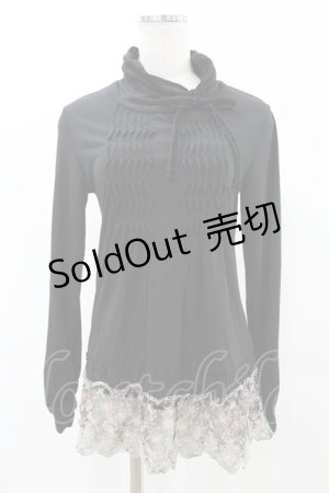 画像: axes femme / 袖ギャザートップス M ブラック H-25-05-18-1061-AX-TO-NS-ZH