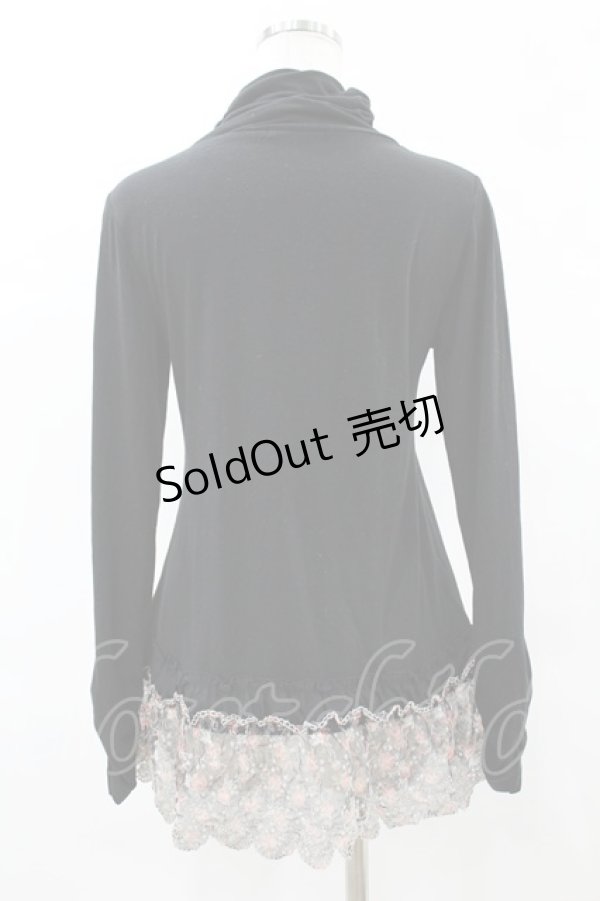 画像2: axes femme / 袖ギャザートップス M ブラック H-25-05-18-1061-AX-TO-NS-ZH (2)