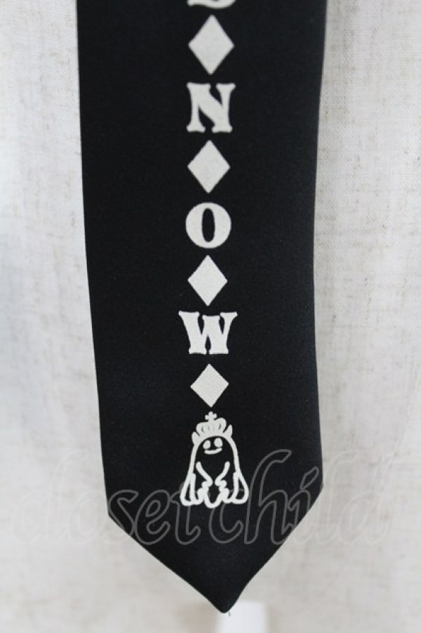 画像2: PEACE NOW / ロゴプリントネクタイ  ブラック H-25-05-18-1009-PU-ZA-NS-ZH (2)