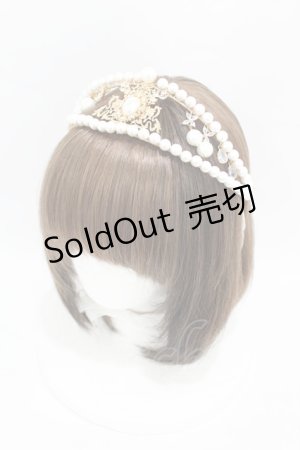 画像: Long Ears&Sharp Ears（海外ロリータブランド） / The Kingdom of Fairies The Queen's Coronation Pearl Crown  ゴールド H-25-05-18-1011-0-AC-NS-ZH
