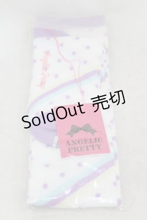 画像: Angelic Pretty / マシュマロボーダーオーバーニー  オフ/ラベンダー H-25-05-18-1015-AP-ZA-NS-ZH