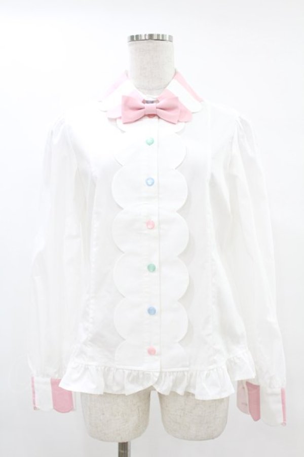 画像1: Angelic Pretty / Candy Ornamentブラウス Free オフ H-25-05-18-1018-AP-BL-NS-ZH (1)