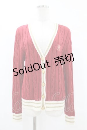 画像: Angelic Pretty / Bunny Collegeカーディガン Free レッド H-25-05-18-1027-AP-TO-NS-ZH