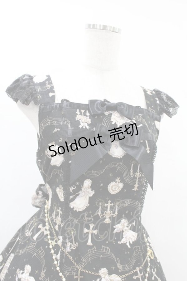 画像4: BABY,THE STARS SHINE BRIGHT / 天使が囁く聖夜の旋律柄ミカエルジャンパースカート Free ブラック H-25-05-18-1030-BA-OP-NS-ZH (4)