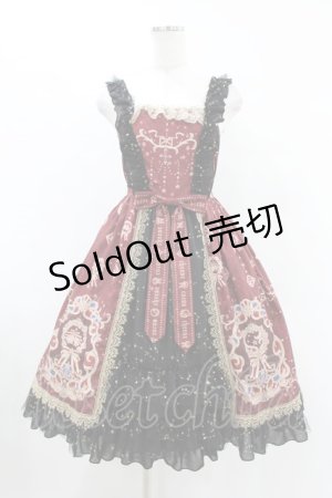 画像: 姫酪可可（海外ロリータブランド） / ジャンパースカートセット S ボルドー H-25-05-18-1032-0-OP-NS-ZH