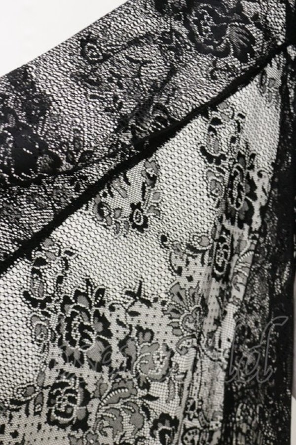 画像3: DARK IN LOVE / Black tasseled cape with kimono sleeves F 黒 H-25-05-18-019-PU-TO-KB-ZH (3)