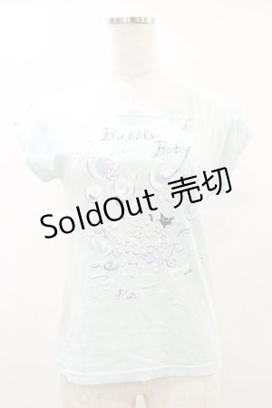 画像: MILK / Bubble Baby Tee  パウダーブルーバブル H-25-05-18-026-ML-TO-KB-ZH