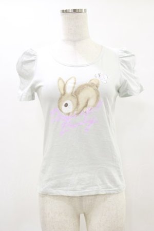 画像: MILK / ドレスアップバニーTee  サックス H-25-05-18-027-ML-TO-KB-ZH