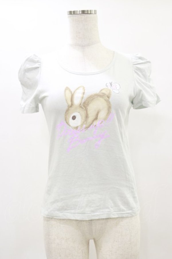 画像1: MILK / ドレスアップバニーTee  サックス H-25-05-18-027-ML-TO-KB-ZH (1)