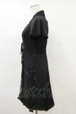 画像3: Ozz oneste / チュール重ねプリントチュニック  黒 H-25-05-18-034-OO-TO-KB-ZH (3)