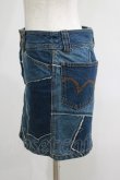 画像2: HYSTERIC GLAMOUR / パッチデニムスカート  ブルー H-25-05-19-043-PU-SK-KB-ZH (2)