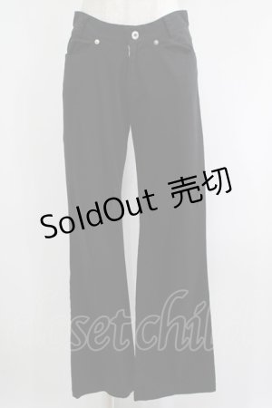 画像: PEACE NOW / ベルト付きパンツ M 黒 H-25-05-19-046-PU-PA-KB-ZH