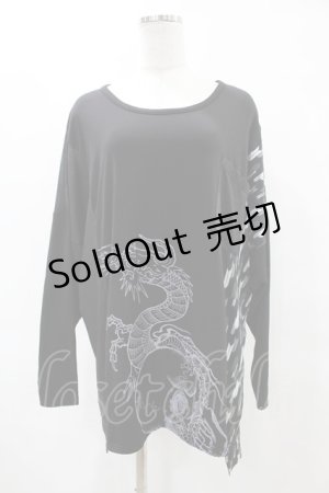 画像: Qutie Frash / 切替ドルマンカットソー  黒 H-25-05-19-1048-QU-TO-KB-ZH