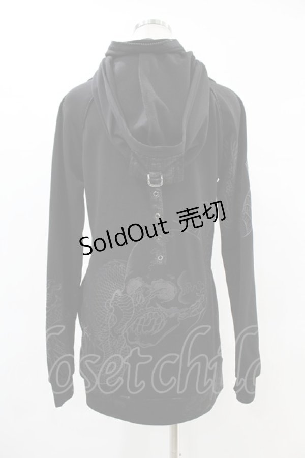 画像2: Qutie Frash / メッシュ切替ZIPパーカー  黒 H-25-05-19-1050-QU-TO-KB-ZH (2)
