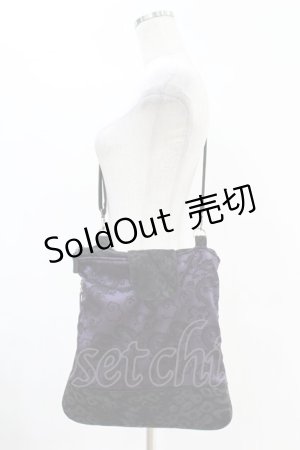 画像: Qutie Frash / 2Wayジャガードショルダー  黒×紫 H-25-05-19-1027-QU-BG-KB-ZH