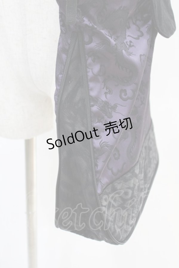 画像3: Qutie Frash / 2Wayジャガードショルダー  黒×紫 H-25-05-19-1027-QU-BG-KB-ZH (3)