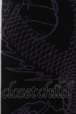 画像3: Qutie Frash / 龍プリントレギンスパンツ  黒×紫 H-25-05-19-1028-QU-PA-KB-ZH (3)