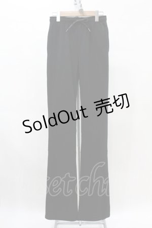 画像: 【SALE】NieR CLOTHING / ロゴコード刺繍パンツ  黒 H-25-05-19-1032-PU-PA-KB-ZT041