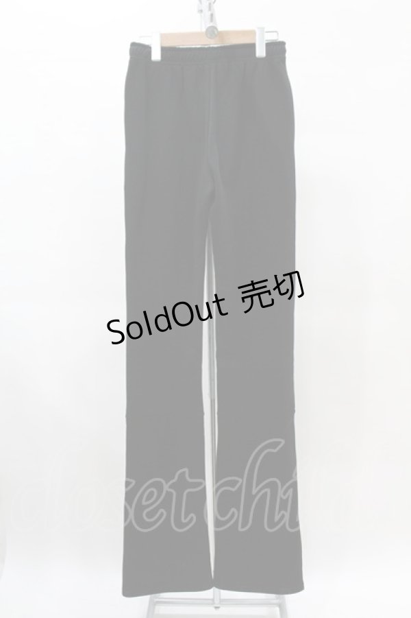 画像2: 【SALE】NieR CLOTHING / ロゴコード刺繍パンツ  黒 H-25-05-19-1032-PU-PA-KB-ZT041 (2)