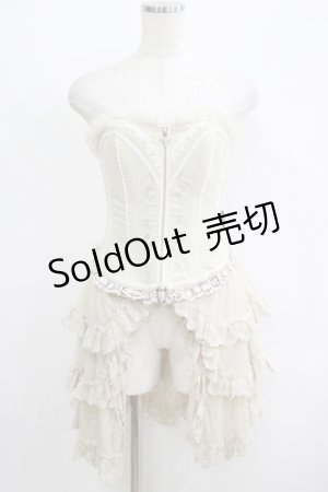 画像: Ozz oneste / 薔薇刺繍オーバーコルセット  アイボリー H-25-05-19-049-OO-ZA-KB-ZH