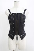 画像1: Ozz Croce / 刺繍コルセットビスチェ  黒 H-25-05-19-054-OO-TO-KB-ZH (1)