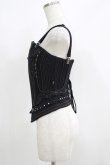 画像2: Ozz Croce / 刺繍コルセットビスチェ  黒 H-25-05-19-054-OO-TO-KB-ZH (2)
