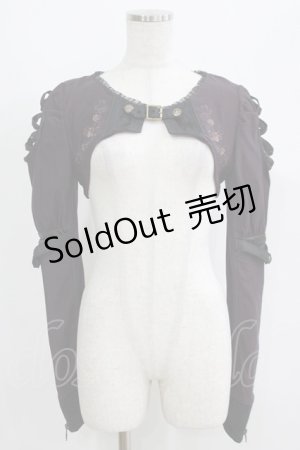 画像: Ozz oneste / 薔薇刺繍ショートボレロ  紫 H-25-05-19-061-OO-TO-KB-ZH