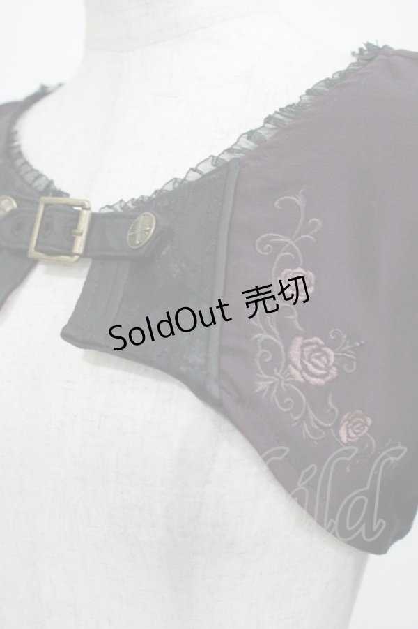 画像4: Ozz oneste / 薔薇刺繍ショートボレロ  紫 H-25-05-19-061-OO-TO-KB-ZH (4)