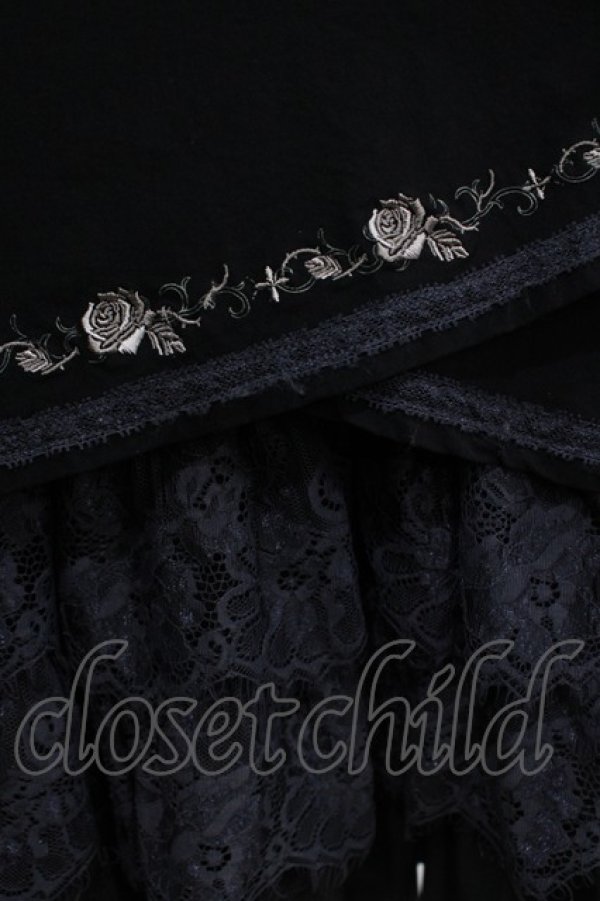 画像5: Ozz oneste / 薔薇刺繍ホルターワンピース  黒 H-25-05-19-006-OO-OP-KB-ZH (5)
