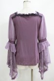 画像3: Ozz oneste / レース姫袖カットソー  パープル H-25-05-19-066-OO-TO-KB-ZH (3)