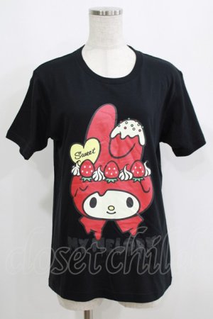 画像: LISTEN FLAVOR / マイメロディTシャツ M ブラック H-25-05-19-069-PU-TO-KB-ZH