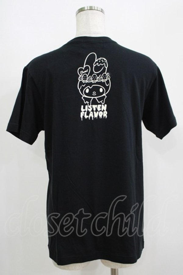 画像3: LISTEN FLAVOR / マイメロディTシャツ M ブラック H-25-05-19-069-PU-TO-KB-ZH (3)