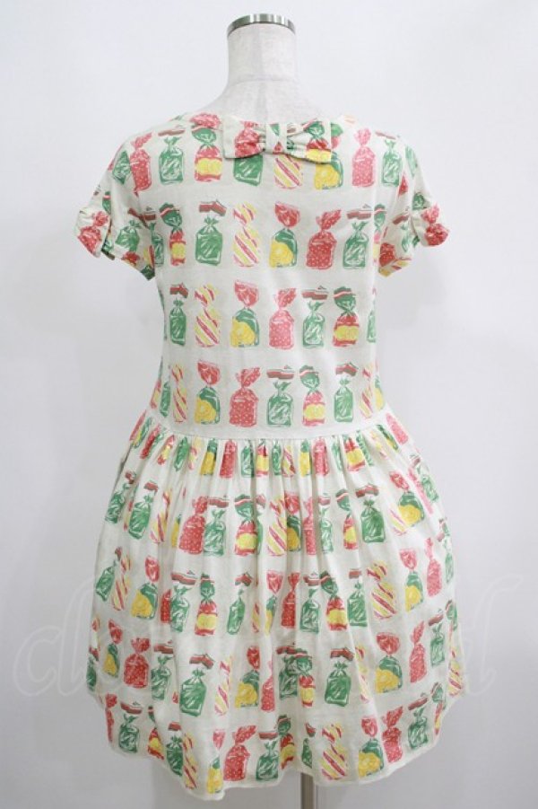画像3: Jane Marple / Fruit Candyミニワンピース  アイボリー H-25-05-19-002-JM-OP-KB-ZH (3)