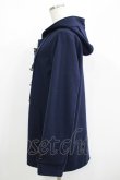 画像2: MINT NeKO / 猫耳フード付きダッフルコート  紺 H-25-05-19-016-HN-CO-KB-ZH (2)