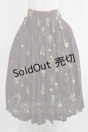 画像: Franche Lippee / ぽたぽたスカート M ブラウン H-25-05-20-027-LO-SK-NS-ZH