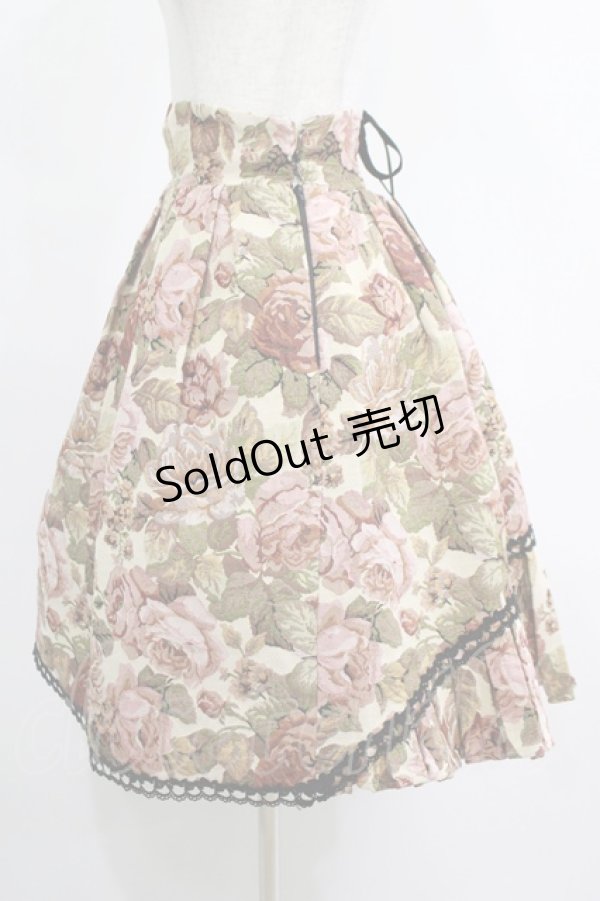 画像2: Victorian maiden / ゴブラン後ろ編み上げスカート Free 生成り H-25-05-20-028-CL-SK-NS-ZH (2)