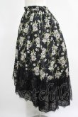 画像2: axes femme / 花柄レース使いスカート M ブラック H-25-05-20-030-AX-SK-NS-ZH (2)