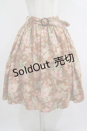画像: an another angelus / ベッコウバックル花柄ギャザースカート Free MUSTARD H-25-05-20-032-CA-SK-NS-ZH