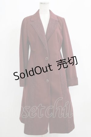 画像: axes femme / クラシックロングコート M ボルドー H-25-05-20-039-AX-CO-NS-ZT-C061