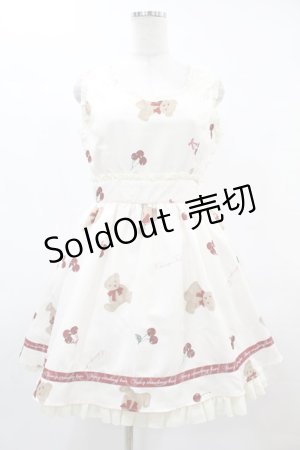 画像: Ank Rouge / CherryTeddyジャンパースカート M アイボリー H-25-05-20-1029-CA-OP-NS-ZH