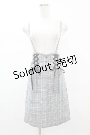 画像: MA*RS / サスペンダー付きチェックスカート Free ブラック H-25-05-20-1039-EL-SK-NS-ZH