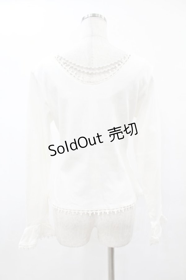 画像2: metamorphose / パールチェーン付きカーディガン Free オフ H-25-05-20-1043-ME-TO-NS-ZH (2)