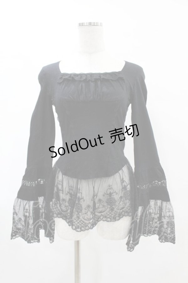 画像1: Juliette et Justine / Dentelle Delice Blouse Free Noir H-25-05-20-1058-CL-TO-NS-ZH (1)