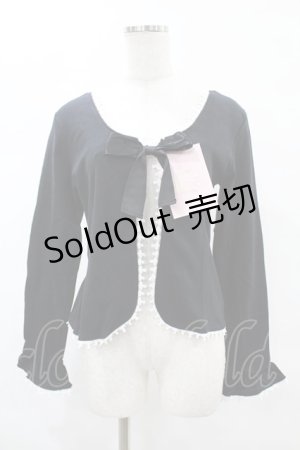 画像: metamorphose / パールチェーン付きカーディガン Free ブラック H-25-05-20-1059-ME-TO-NS-ZH