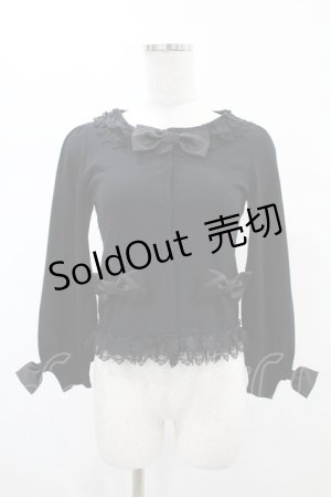 画像: JESUS DIAMANTE / リボンカーディガン Free ブラック H-25-05-20-1060-JE-TO-NS-ZH