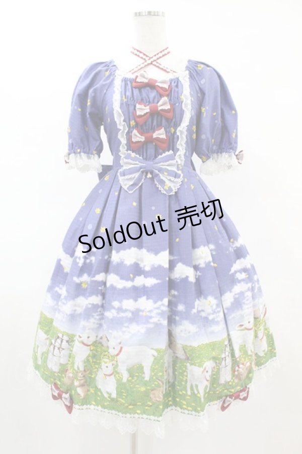 画像1: metamorphose / Dreamy Little Farmワンピース 1 ブルー H-25-05-20-1009-ME-OP-NS-ZH (1)
