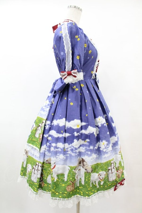 画像3: metamorphose / Dreamy Little Farmワンピース 1 ブルー H-25-05-20-1009-ME-OP-NS-ZH (3)